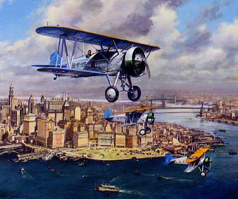 "The Fleet's In" - John Young - World War II Aviation Art